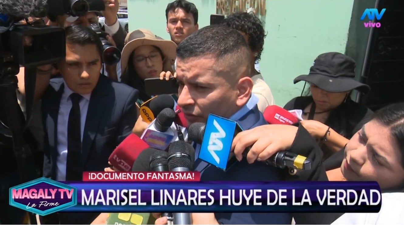 Notario Donato Carpio cuestiona documento presentado por defensa de Marisel Linares. ATV/ Magaly TV La Firme.