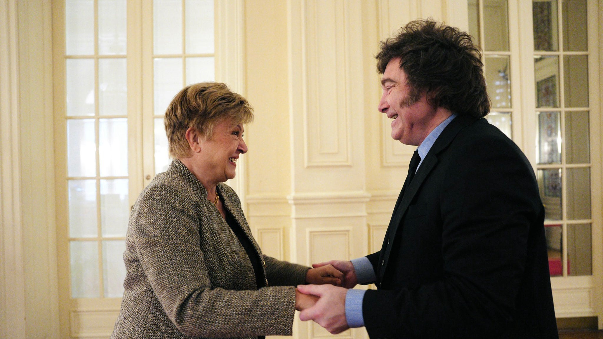 Javier Milei se reunió con Kristalina Georgieva.