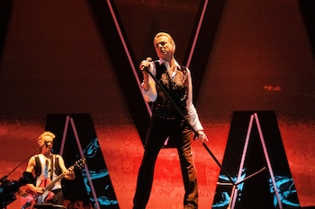 Lead singer Dave Gahan of