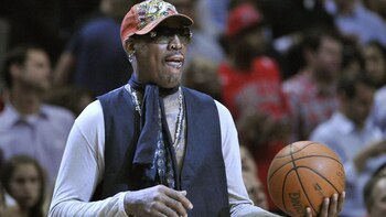 Dennis Rodman tuvo una fuerte