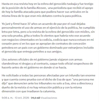 Petro señaló que sabe de donde vienen las acusaciones en contra de su expareja - crédito @petrogustavo/X