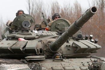 Miembros de las tropas prorrusas