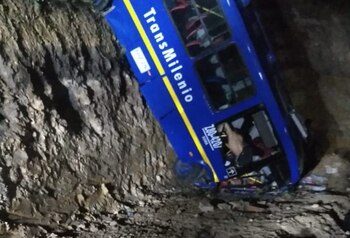Accidente de un bus SITP
