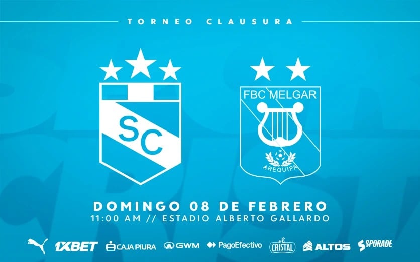Horarios de Sporting Cristal vs Melgar por el Torneo Apertura 2026