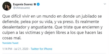 El mensaje de China Suárez