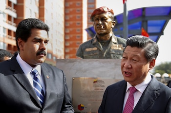Xi Jinping y Nicolas Maduro