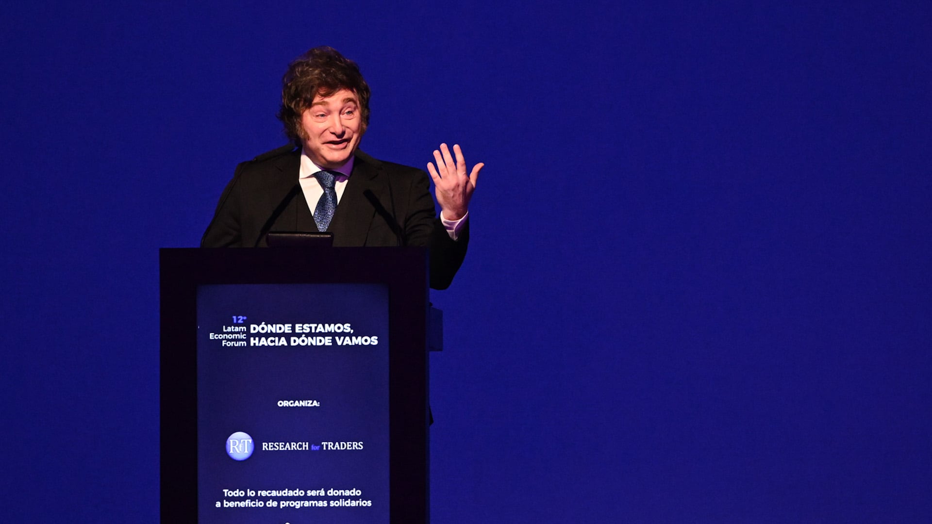Javier Milei en el 12° Latam Economic Forum