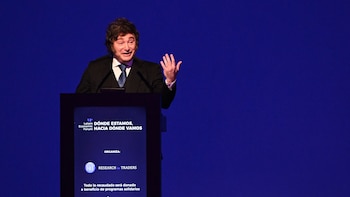 El Presidente ponderó a varios integrantes de su gabinete en medio de un discurso con fuerte impronta económica