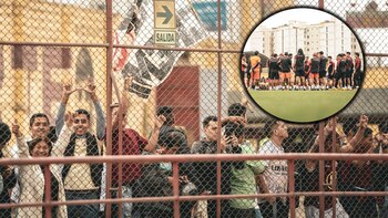 El multitudinario recibimiento de hinchas