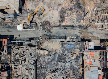 Vista aérea de la zona