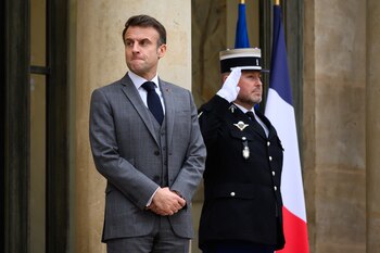 El presidente Emmanuel Macron respalda