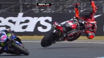 Marc Márquez sale volando de su Ducati en la carrera al Sprint y es declarado “no apto” para correr: “Ese tornillo me hace fallar”