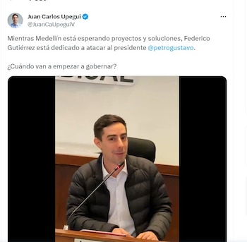 Juan Carlos Upegui le pide