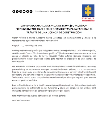 Fiscalía - crédito Fiscalía