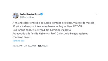 El mensaje del abogado de