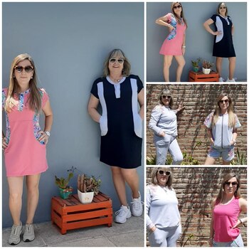 Carolina y Adriana como modelos