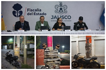 Sobre el avance de las investigaciones, González de los Santos indicó que la Fiscalía ha revisado cámaras de videovigilancia y realizado entrevistas. No se ha logrado identificar plenamente a los responsables. (Crédito: fiscalía de Jalisco | redes sociales)
