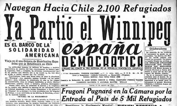 La noticia sobre el Winnipeg,