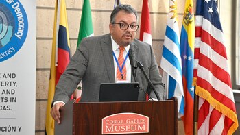 Alberto Capella durante su alocución