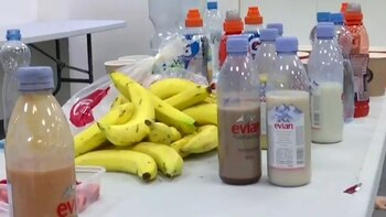 Así dejó el vestuario el Barcelona tras vencer al Slavia Praga