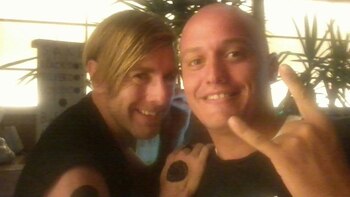 Garmendia junto al dj Richie