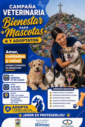 El horario de atención será de 8:30 a. m. a 12:30 p. m. - Créditos: Municipalidad del Rímac.