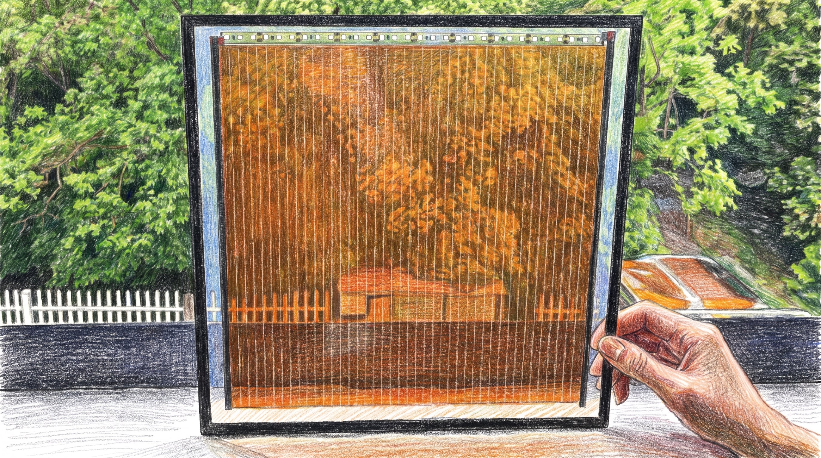 Cómo funciona la innovadora ventana que deja pasar la luz mientras produce energía