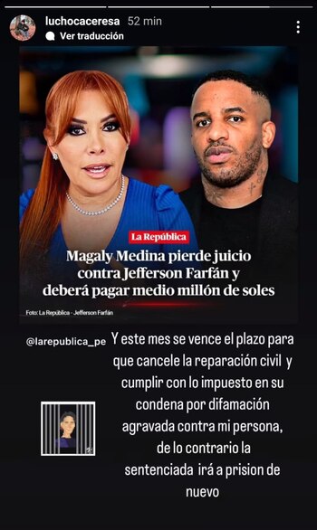 El mensaje de Lucho Cáceres