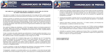 El Centro Democrático habló sobre los 10 años de la víctoria del No en el plebiscito de 2016 - crédito Centro Democrático
