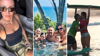 Las paradisíacas vacaciones de Paula Chaves y Pedro Alfonso en El Salvador: familia, surf y piscina con vista al mar
