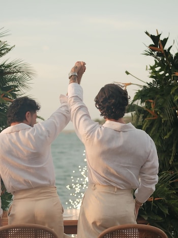 La boda de Jesús Arana y Fabián Hurtado puso el foco en su historia de amor y en su peso en redes - crédito aranajesuofficial / IG