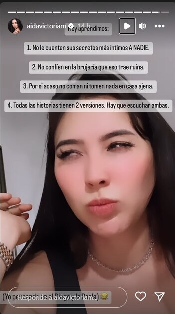 Aida Victoria se refirió a