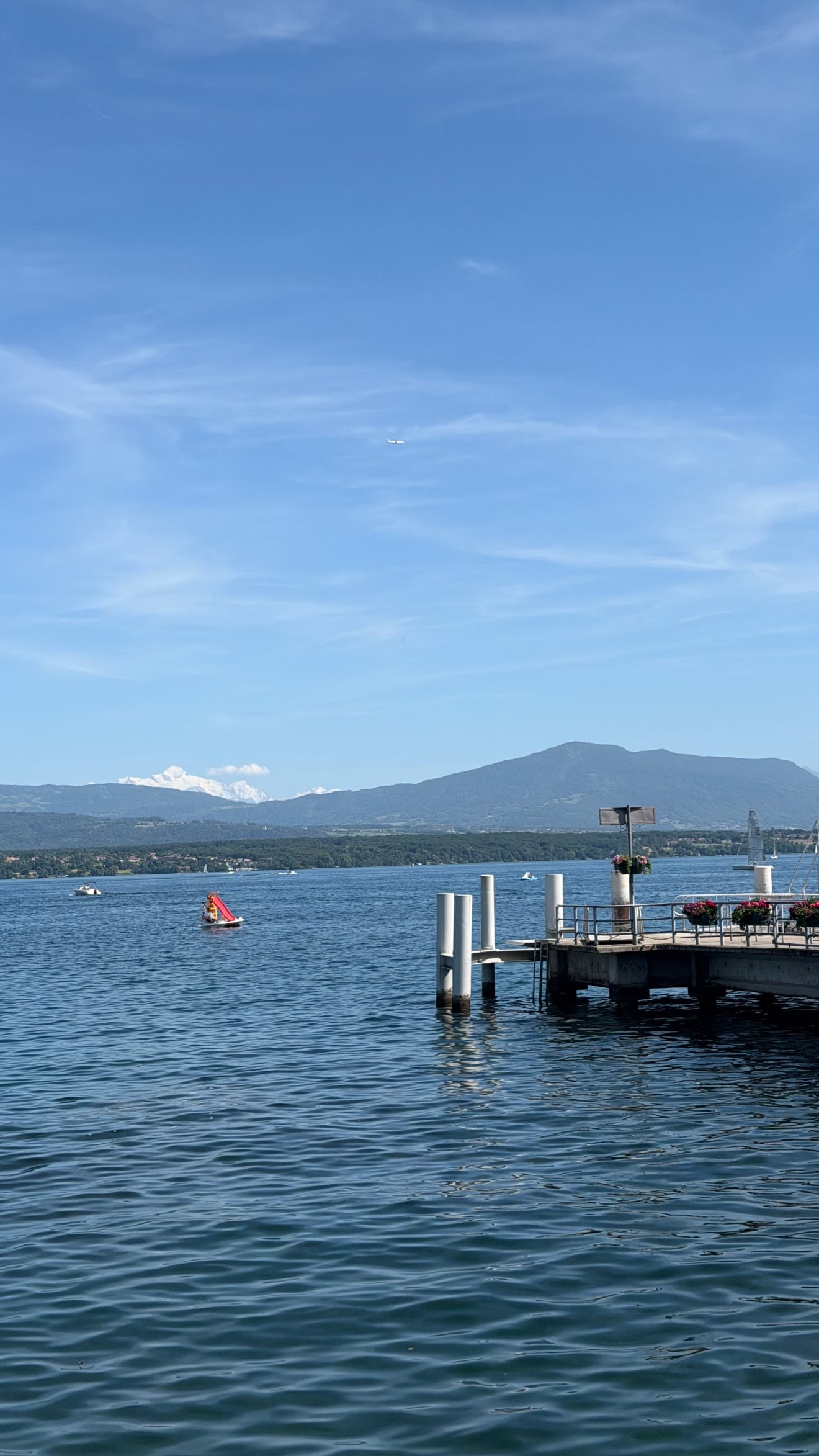 El día a puro sol que tuvo Daniela y los pequeños en Suiza