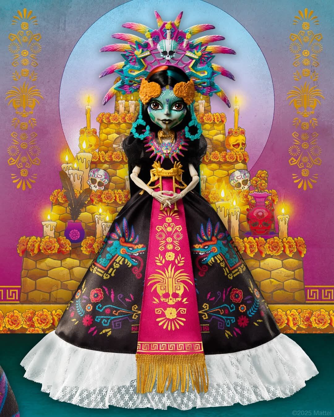 Mattel lanza nueva muñeca conmemorativa del Día de Muertos. Foto: (Monster High México/FB)