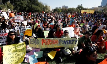La marcha en Karachi, Pakistan