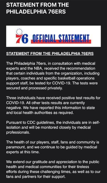 El comunicado de la franquicia