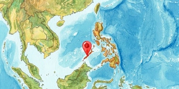 La playa se encuentra en El Nido, una zona de Filipinas famosa por su biodiversidad marina (Imagen Ilustrativa Infobae)
