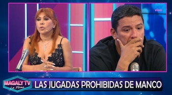 “No quiero dañar más”: Manco reconoce errores y pide perdón a su esposa. Captura: Magaly TV La Firme.