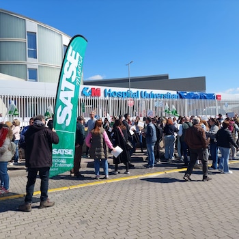 Manifestación de SATSE frente al