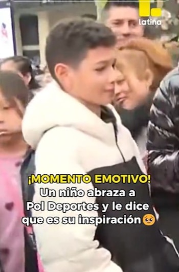 Niño venezolano se emociona al