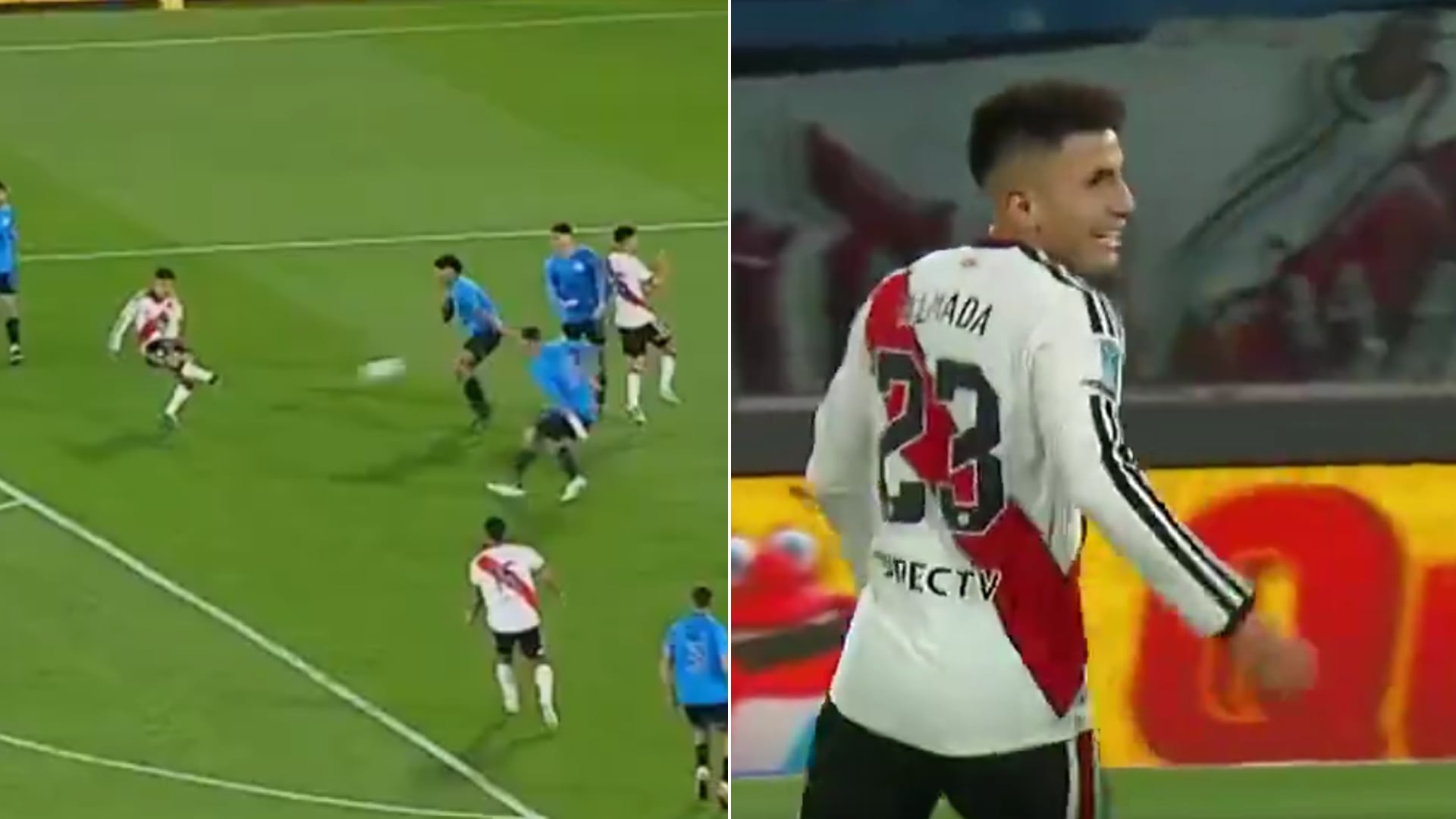 El tiro de Almada y su festejo