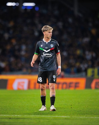 Luca Feler ingresó a los 82 minutos ante Boca por los octavos de final de la Copa Argentina (Instagram @felerluca)