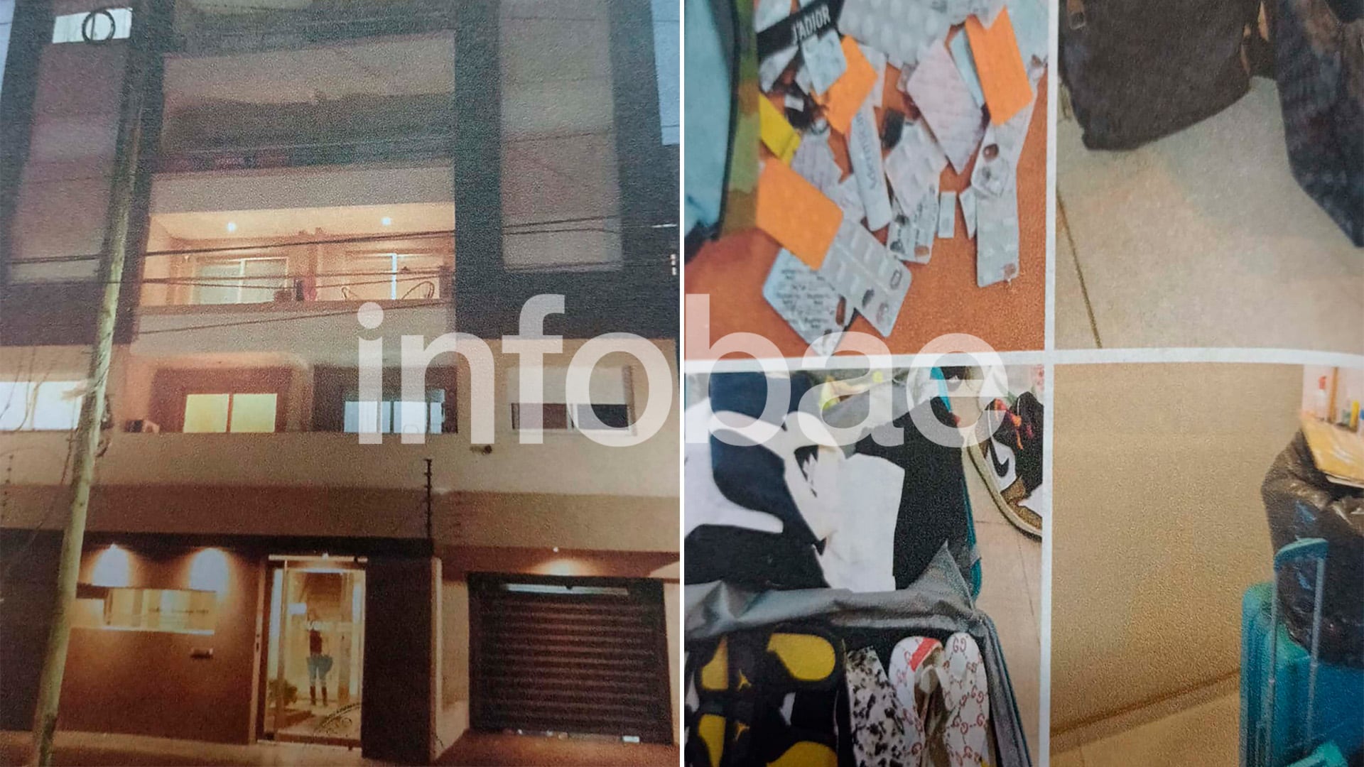 Los hallazgos en el departamento que ocupó Pérez Algaba durante su estadía
