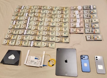 Los elementos incautados tras los