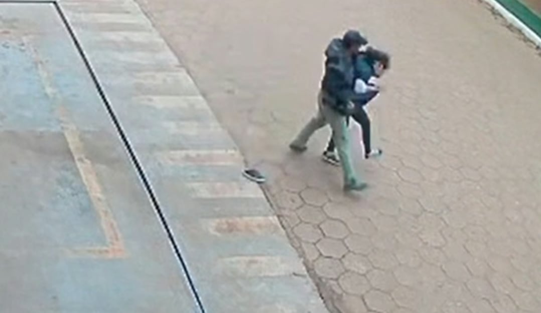 Una grabación registró el momento del ataque en Libertador General San Martín (Fuente: Jujuy al Momento)