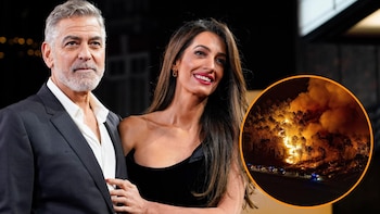 George Clooney y su esposa Amal evacúan su casa en Francia por los incendios forestales que avanzan sobre Brignoles