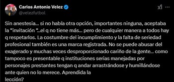 El comentarista se refirió al