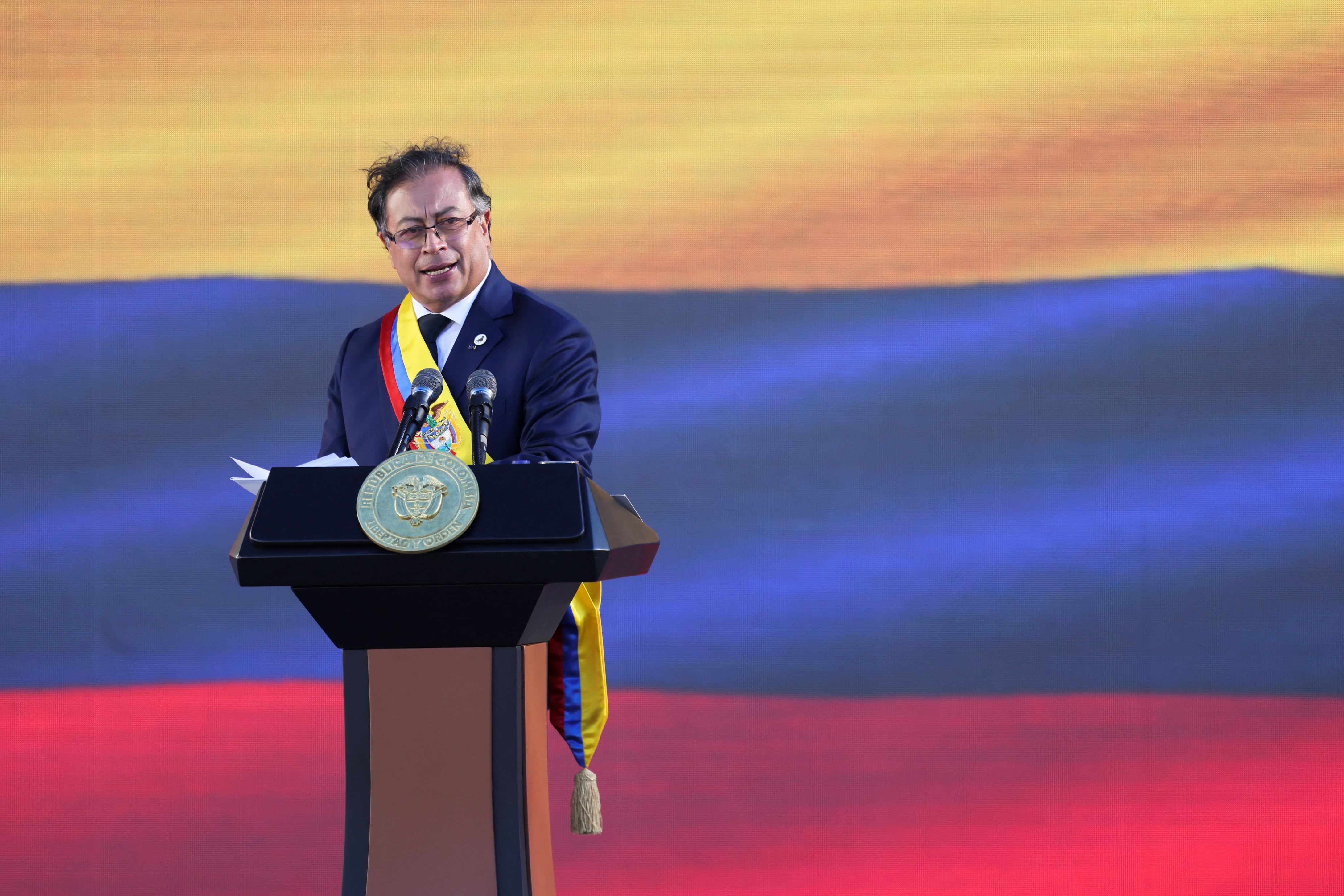 El presidente Gustavo Petro aseguró que la ciudadanía puede decidir en las urnas si su legado continúa o no - crédito Luisa González/Reuters