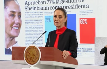 77% de aprobación de Sheinbaum