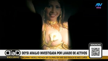 Deysi Araujo niega haber recibido dinero del narcotráfico: “No hay depósitos”. Captura: Día D.